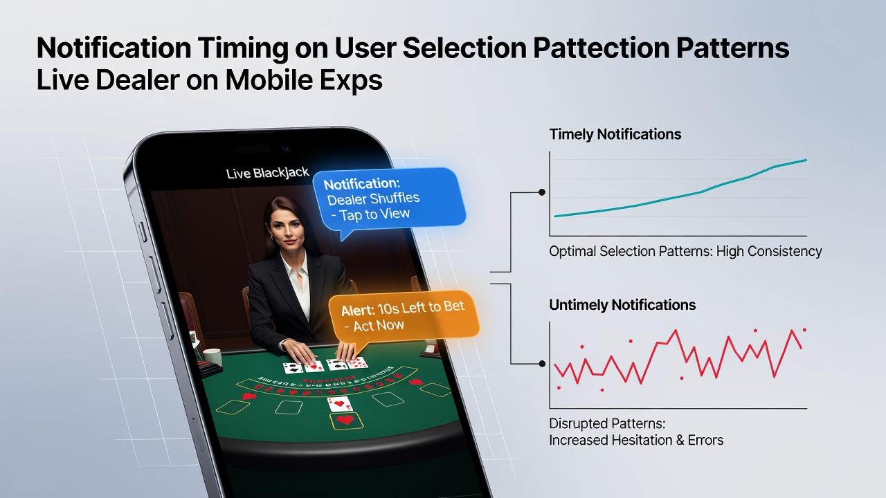 Mobile device showing live dealer blackjack table with notification overlay during active play