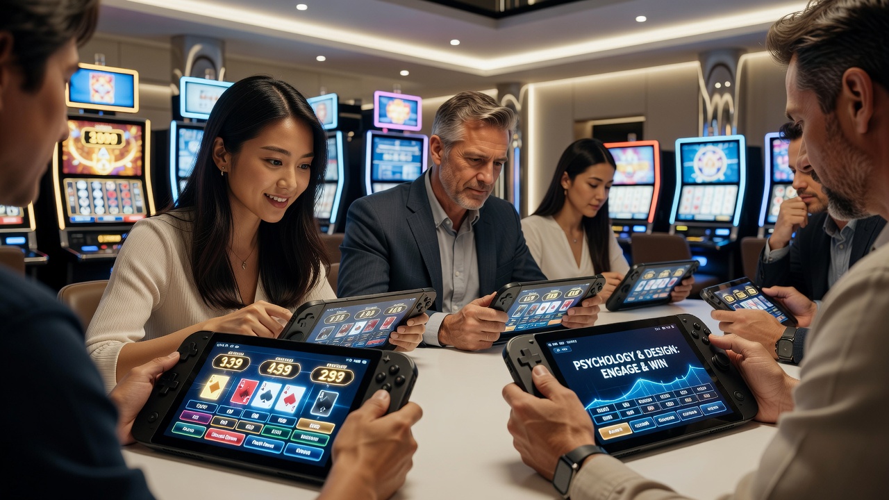 Close-up of mobile casino interface highlighting reward meter and decision buttons